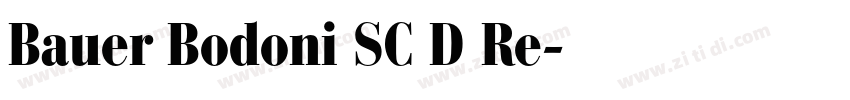 Bauer Bodoni SC D Re字体转换